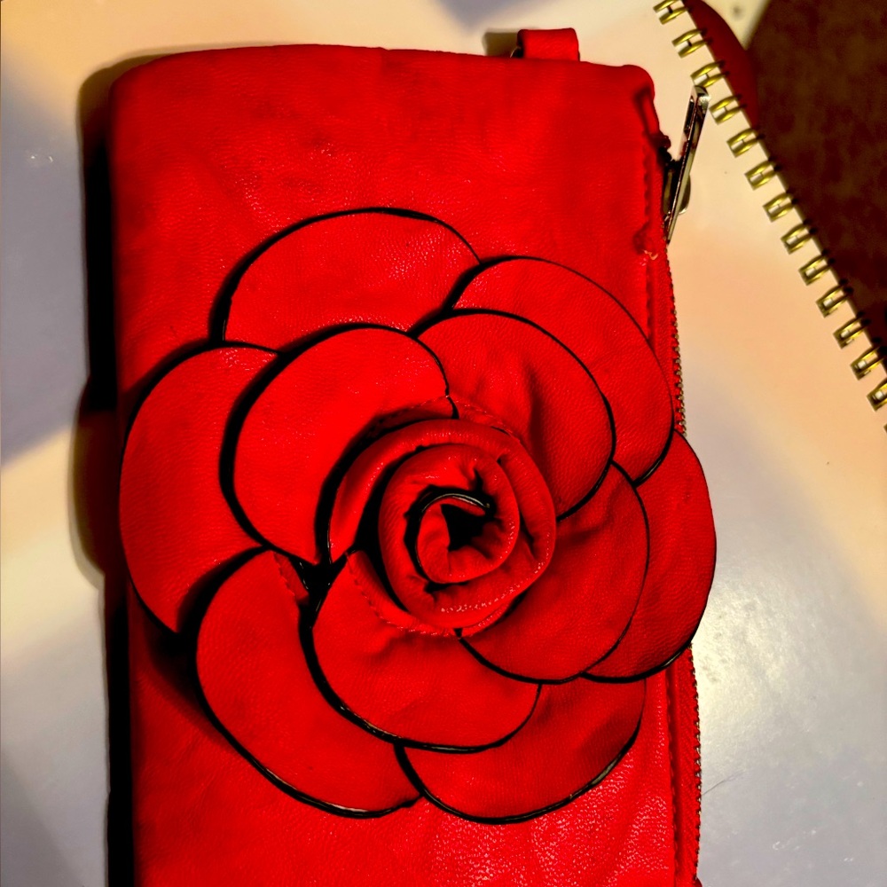 Red Floral Women's Bag
